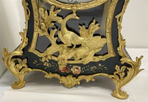 A Louis XVI style gilt-metal-mounted bracket clock, late 19th/early 20th century