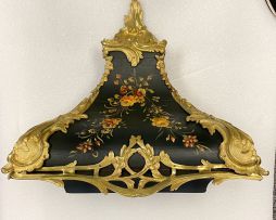 A Louis XVI style gilt-metal-mounted bracket clock, late 19th/early 20th century