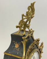 A Louis XVI style gilt-metal-mounted bracket clock, late 19th/early 20th century