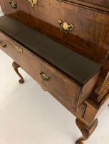 A walnut chest-on-stand, 18th century
