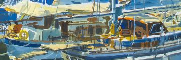 Gerhard Batha; Moored Yachts at The Riviera