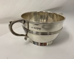 An Edward VII silver two-handled christening cup, Barker Brothers, Chester, 1909