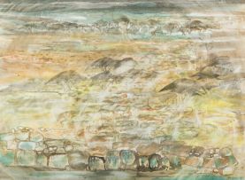 Gordon Vorster; Landscape with Antelope