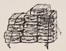 William Kentridge; Untitled (Luggage)
