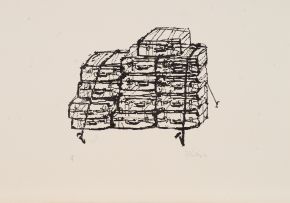 William Kentridge; Untitled (Luggage)
