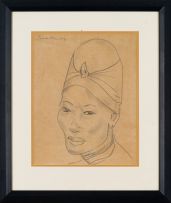 Irma Stern; Portrait of a Woman in a Turban