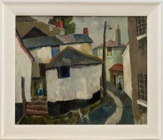 Gregoire Boonzaier; A Street Scene in Cornwall