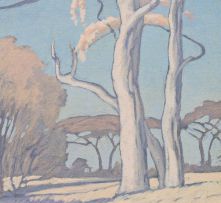 Jacob Hendrik Pierneef; A Lowveld Landscape with Trees