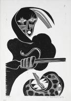 Cecil Skotnes; 24 woodcuts from the The Assassination of Shaka portfolio