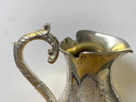 A Victorian silver water pitcher, Robert Hennell III, London, 1863
