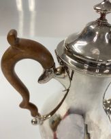A George III silver coffee pot, Walter Brind, London, 1762