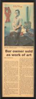 Ed Young and Andrew Lamprecht; Bar Owner Sold as Work of Art, three