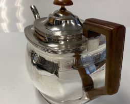 A George III silver teapot, Stephen Adams, London, 1806