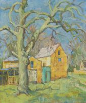 Gregoire Boonzaier; House and Large Tree