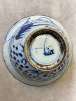 Two Chinese Provincial blue and white bowls, Qing Dynasty, 19th century