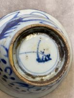 Two Chinese Provincial blue and white bowls, Qing Dynasty, 19th century