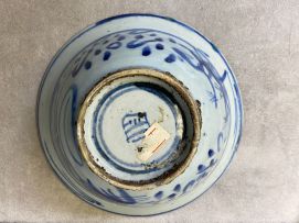 Two Chinese Provincial blue and white bowls, Qing Dynasty, 19th century