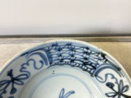 Two Chinese Provincial blue and white bowls, Qing Dynasty, 19th century