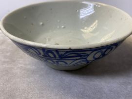 Two Chinese Provincial blue and white bowls, Qing Dynasty, 19th century