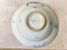 Two Chinese Provincial blue and white bowls, Qing Dynasty, 19th century