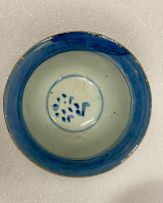 Two Chinese Provincial blue and white bowls, Qing Dynasty, 19th century