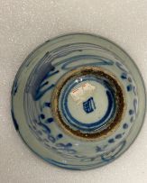 Two Chinese Provincial blue and white bowls, Qing Dynasty, 19th century