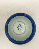 Two Chinese Provincial blue and white bowls, Qing Dynasty, 19th century