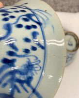 Two Chinese Provincial blue and white bowls, Qing Dynasty, 19th century