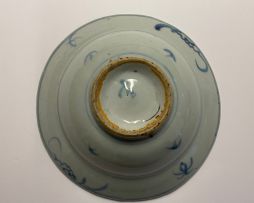 Two Chinese Provincial blue and white bowls, Qing Dynasty, 19th century