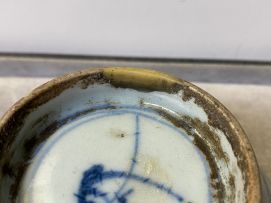 Two Chinese Provincial blue and white bowls, Qing Dynasty, 19th century