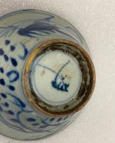 Two Chinese Provincial blue and white bowls, Qing Dynasty, 19th century