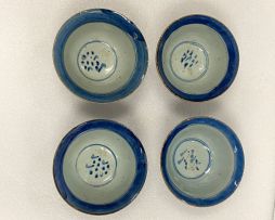 Two Chinese Provincial blue and white bowls, Qing Dynasty, 19th century