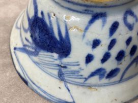 Two Chinese Provincial blue and white bowls, Qing Dynasty, 19th century