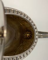 A George III silver teapot, Thomas Harper, Thomas Hobbs, Thomas Holland, London, 1805