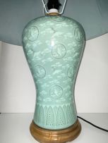 A Korean celadon-glazed vase, mid 20th century