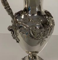 A Victorian silver claret jug, AB Savory & Sons, London, 1859