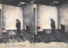 William Kentridge; William Kentridge, 'Stereoscope', Goodman Gallery, Johannesburg October 1999, Exhibition Poster