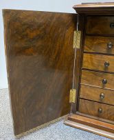 A Victorian rosewood collector's cabinet