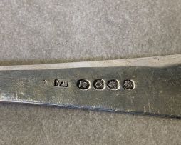 A George III silver 'Old English' pattern basting spoon, Stephen Adams, London, 1809