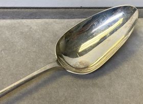 A George III silver 'Old English' pattern basting spoon, Stephen Adams, London, 1809
