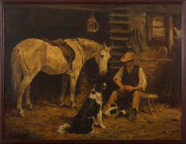 John Emms; Lunchtime in the Stable