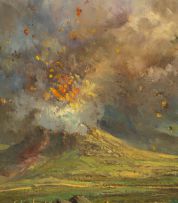 Gabriel de Jongh; Volcanic Eruption on Tristan de Cunha