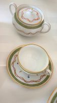 A Haviland Limoges 'France Toulen' pattern part dinner and coffee service, 20th century