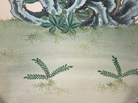A set of four Chinese ink and colour paper scroll paintings, Republic period, 1912-1949