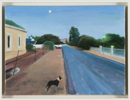 Clare Menck; Street Scene with Dog