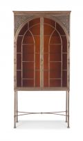 Dylan Lewis South African 1964- Bronzed steel and lacquered display cabinet