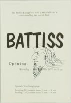 Walter Battiss; Battiss Exhibition Invitation with Self-portrait Cartoon