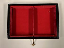 A Japanese lacquered table cabinet, late 19th/early 20th century