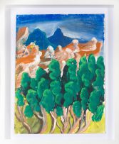 Gladys Mgudlandlu; Blue Mountains and Trees
