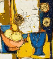 Aileen Lipkin; Still Life with Blue Vase